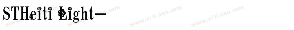 STHeiti Light字体转换